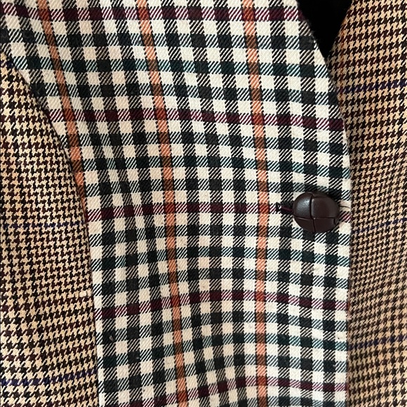 Tracy Evans Vintage Patchwork Plaid Vest.  Size Large. - Picture 3 of 10